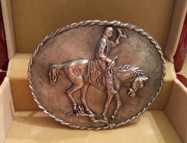 NEW ITEM Ronald Reagan Solid Silver Belt Buckle